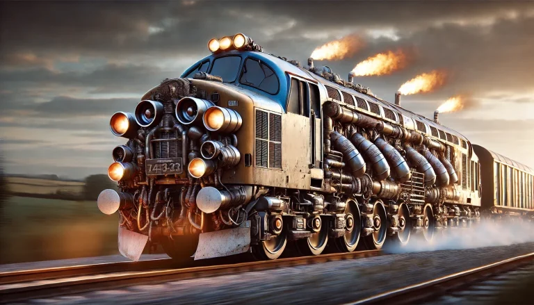 š„ The British Rail Class 37 was already a beast, but this one has been taken to another level. With oversized turbochargers, flame-spitting exhausts, and a reinforced chassis, itās putting out enough power to tow the moon. Some say it generates so much noise, it can be heard before itās even scheduled to depart. Photographer unknown. #Class37 #tractor #britishrail #trainspotting #railwayphotography #hotrod #trains
